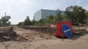 Новый завод строит себе дорогу Новый завод строит себе дорогу