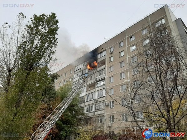 Пожар в трехкомнатной квартире девятиэтажного дома в Волгодонске: новые подробности