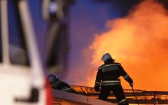 В Семикаракорском районе произошел крупный пожар