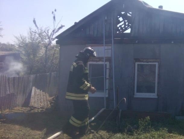 Возле Волгодонска в частном доме произошло возгорание