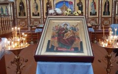 Икона Всецарица прибыла на Донскую землю из Афона Икона Всецарица прибыла на Донскую землю из Афона