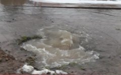 Бьющий из-под земли «родник» топит Бульвар Великой Победы в Волгодонске