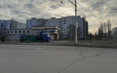 В Волгодонске демонтировали снесенную ветром остановку