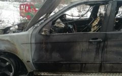 В ночном пожаре c «BMW X5» пострадал еще один автомобиль: видео В ночном пожаре c «BMW X5» пострадал еще один автомобиль: видео