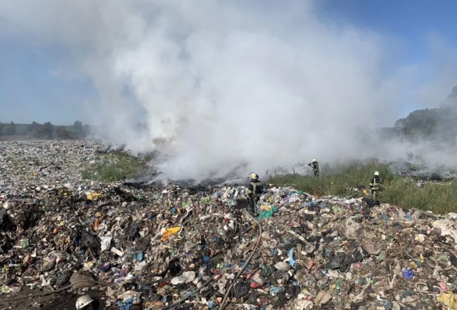 В Волгодонске опять горел мусорный полигон