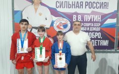 Три медали завоевали волгодонские самбисты на Олимпиаде Дона