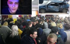 Больше ста волгодонцев пришли проститься с погибшим в ДТП на Курчатова Сергеем Тишиным