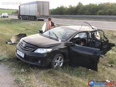 На трассе М-4 «Дон» столкнулись «Тойота Королла» и большегруз: две женщины скончались на месте