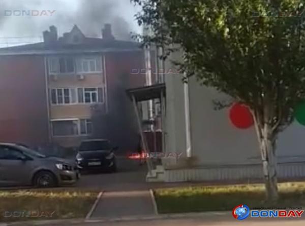 В Волгодонске недалеко от школы загорелся мотоцикл: видео
