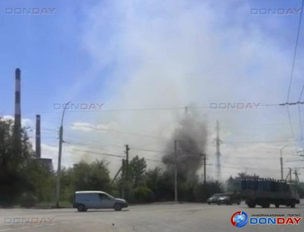 На Жуковском шоссе в Волгодонске разгорелся ландшафтный пожар: видео