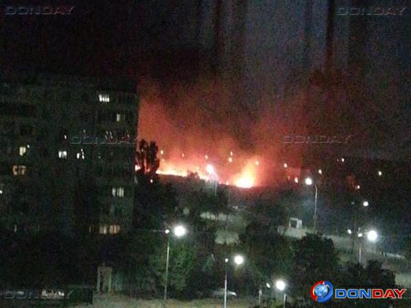 В квартале В-9 в Волгодонске произошел ландшафтный пожар