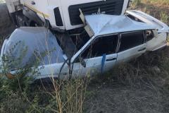 Грузовик и подмял под себя «ВАЗ» на трассе Цимлянск — Суровикино