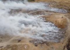 Масштаб пожара на городской свалке снял на квадрокоптер житель Волгодонска