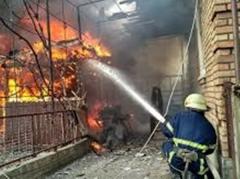 В слободе Большая Мартыновка загорелся частный дом и гараж