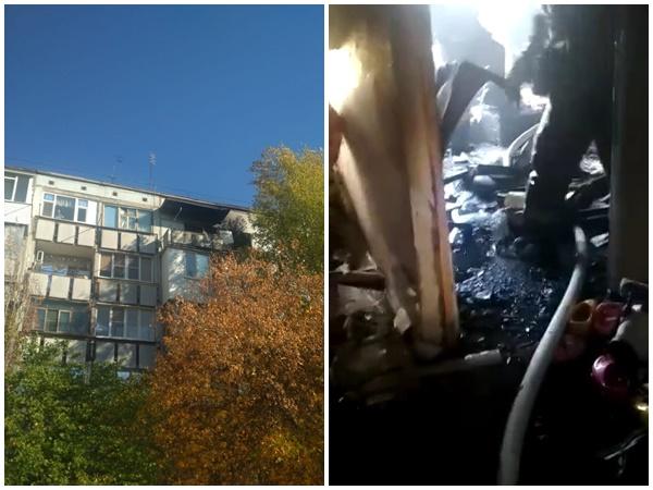 Квартира женщины с двумя детьми сгорела в Волгодонске: видео