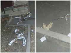 «Похоронный мусор»: отходы дома ритуальных услуг в Волгодонске лежат на глазах у прохожих