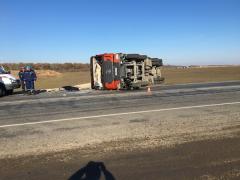 Водитель фуры скончался в аварии на трассе Ростов-Волгодонск