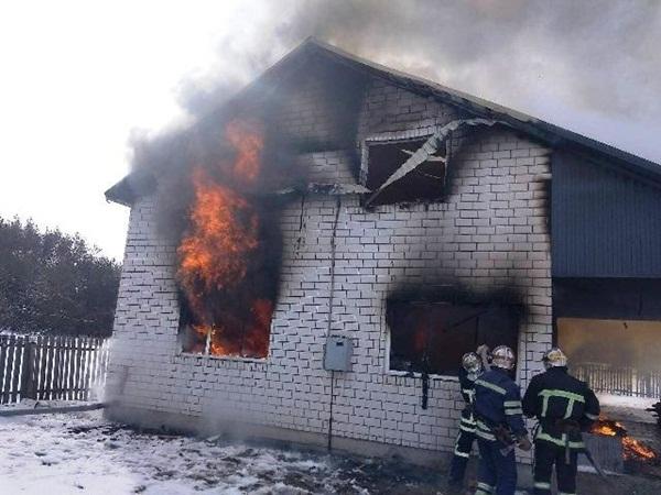 В Орловском районе сгорел частный дом