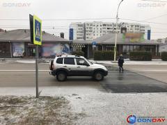 В Волгодонске поверх одного из пешеходных переходов установили искусственную неровность
