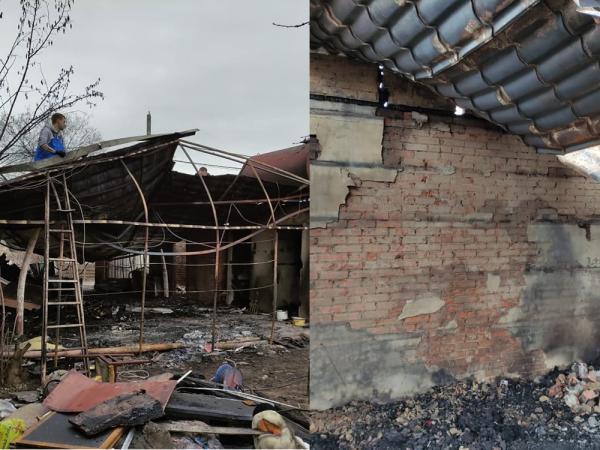 При пожаре в дачном доме в Волгодонске пострадал афганец Иван Терехов