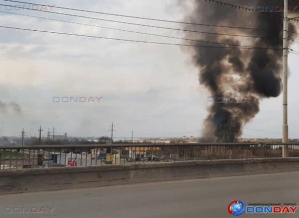 В Волгодонске вновь горит сухостой в районе Сухосоленовской балки