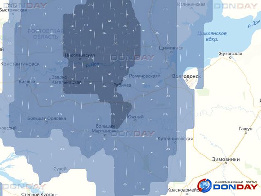 Карта дождей волгодонск