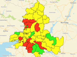 Волгодонск продолжает находится в «желтой» санитарной зоне по COVID-19