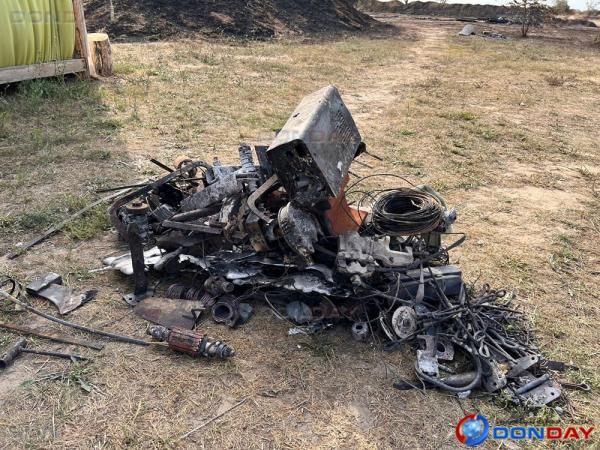 Ландшафтный пожар практически уничтожил этнический центр «Степная застава» в Волгодонске: видео
