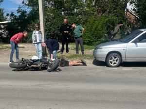 В Волгодонске легковушка сбила мотоциклиста