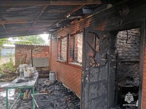 Жительница Мартыновского района чудом спаслась из горящего дома