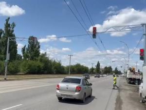 В Волгодонске протестировали новые светофоры