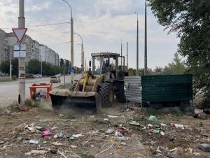 В Волгодонске убрали свалку на проспекте Лазоревом