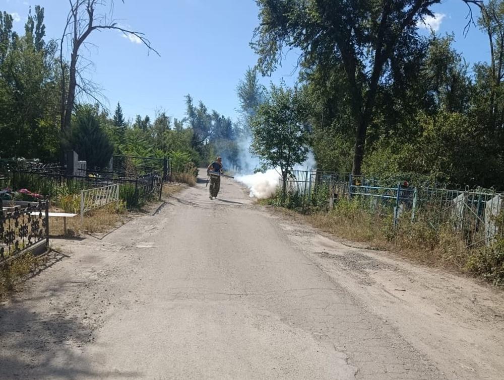 В Волгодонске повторно обработали городские кладбища от клещей