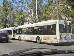 В Волгодонске остановилось движение троллейбусов