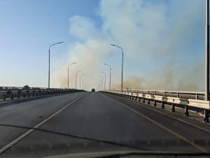 Пожар на трассе Цимлянск-Волгодонск локализован