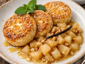 Повар из Волгодонска Дарья Свистун поделилась рецептом кунжутно-медовых сырников с компоте из груши