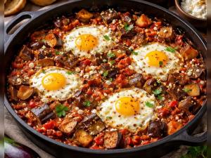 Повар из Волгодонска поделилась рецептом шакшуки с баклажанами