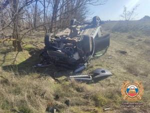 На трассе Волгодонск-Зимовники в ДТП с «перевертышем» пострадала 41-летняя женщина