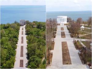 В Цимлянске сравнили Приморский парк до и после реконструкции